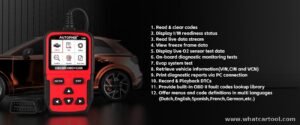 Autophix 1100 obd2 code reader supported languages