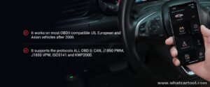 Autophix 3210 bluetooth obd2 scanner vehicle coverage