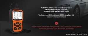 Autophix 5900 bmw mini diagnostic scanner vehicle coverage