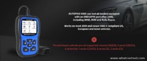 Autophix 6900 bmw mini diagnostic scanner vehicle coverage