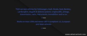 Autophix 7610 vw audi diagnostic scanner vehicle coverage