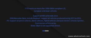 Autophix 7770 mercedes benz diagnostic scanner vehicle coverage