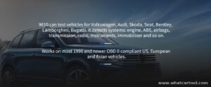 Autophix 9610 vw audi diagnostic scanner vehicle coverage