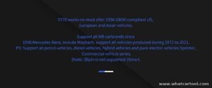 Autophix 9770 mercedes benz diagnostic scanner vehicle coverage
