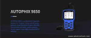 Autophix 9850 peugeot citroen diagnostic scanner product features