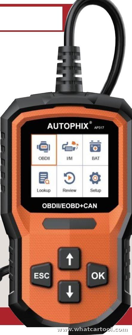 Autophix AP317 obd2 code reader front view