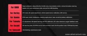 Autophix MOTO3700 motorcycle diagnostic tool special functions