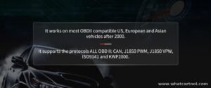 Autophix OM117 obd2 code reader vehicle coverage