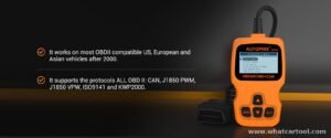 Autophix OM123 obd2 code reader vehicle coverage