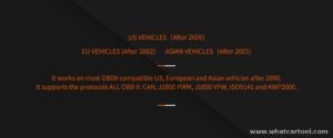 Autophix OM129 obd2 code reader vehicle coverage