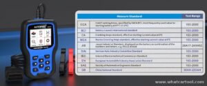 Autophix OM129 Pro obd2 code reader battery test