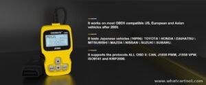 Autophix OM500 obd2 code reader vehicle coverage