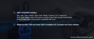Autophix V007 vw audi diagnostic scanner vehicle coverage