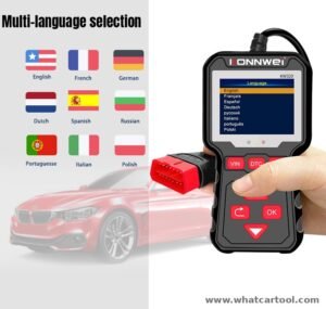 Konnwei KW320 obd2 scanner supported languages