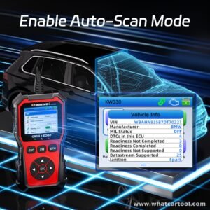 Konnwei KW330 obd2 scanner auto scan mode