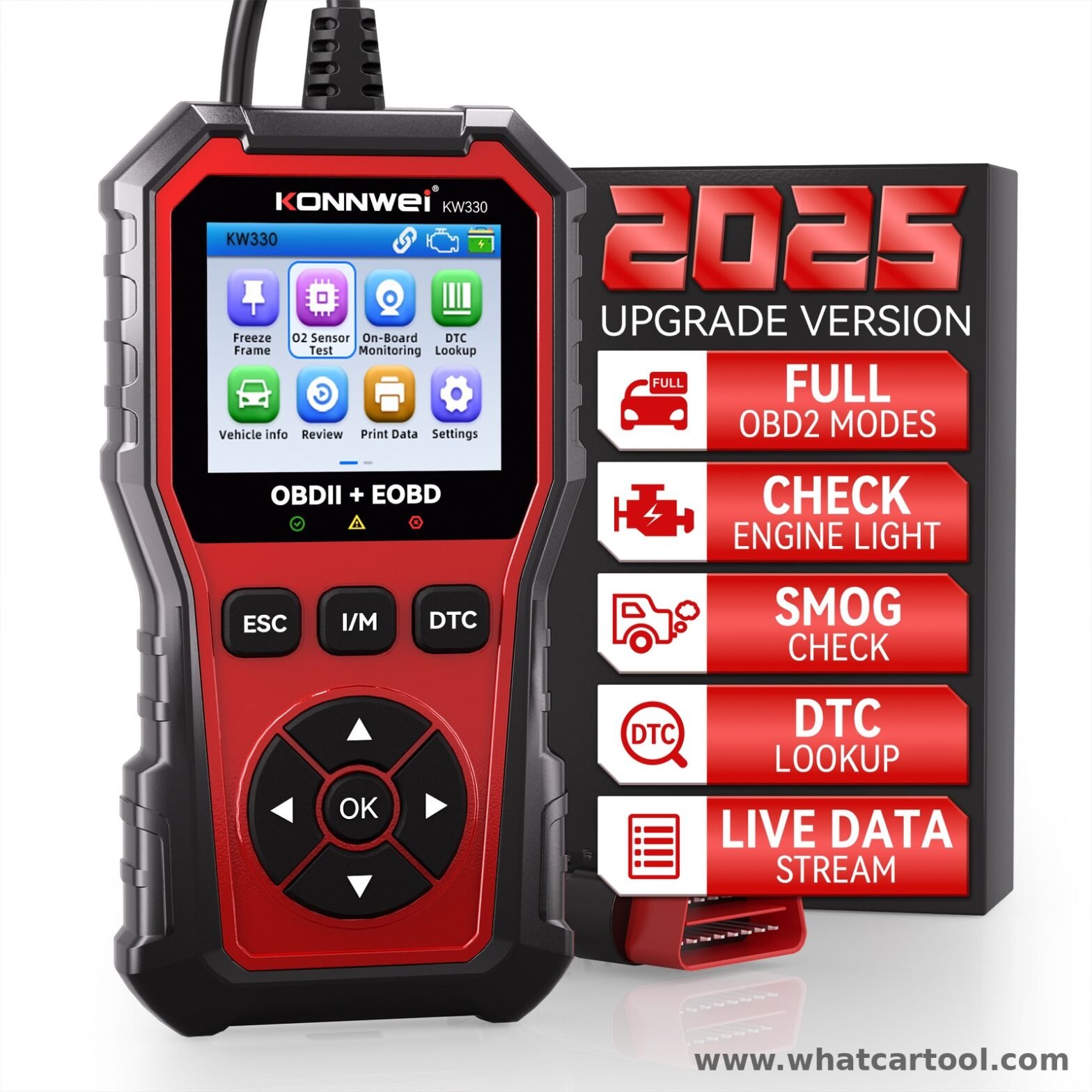 Konnwei KW330 obd2 scanner front view