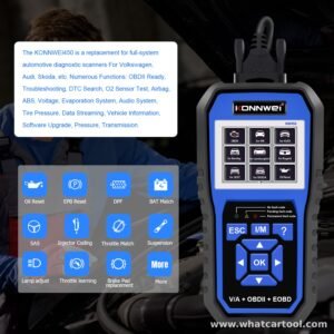 Konnwei KW450 vag full system scanner functions