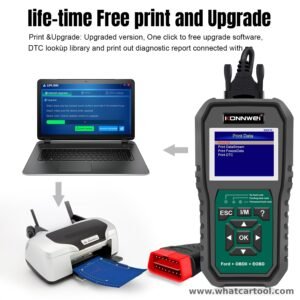Konnwei KW470 ford full system scanner print and upgrade
