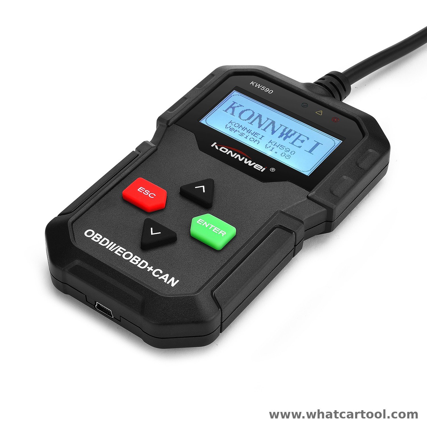 Konnwei KW590 obd2 code reader front view