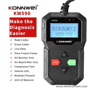 Konnwei KW590 obd2 code reader functions