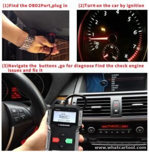 Konnwei KW590 obd2 code reader how to use