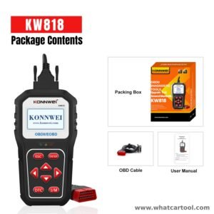 Konnwei KW818 obd2 scanner package contents