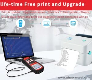Konnwei KW830 obd2 scanner print and upgrade