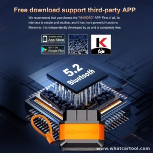 Konnwei KW905 bluetooth obd2 scanner mobile app