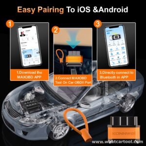 Konnwei KW905 bluetooth obd2 scanner pairing