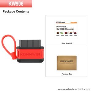 Konnwei KW906 bluetooth obd2 scanner package contents