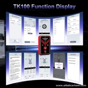 Konnwei TK100 tpms programming tool app screens