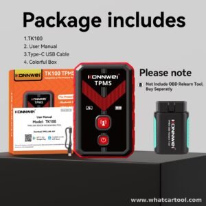 Konnwei TPMS OBD relearn tool package contents