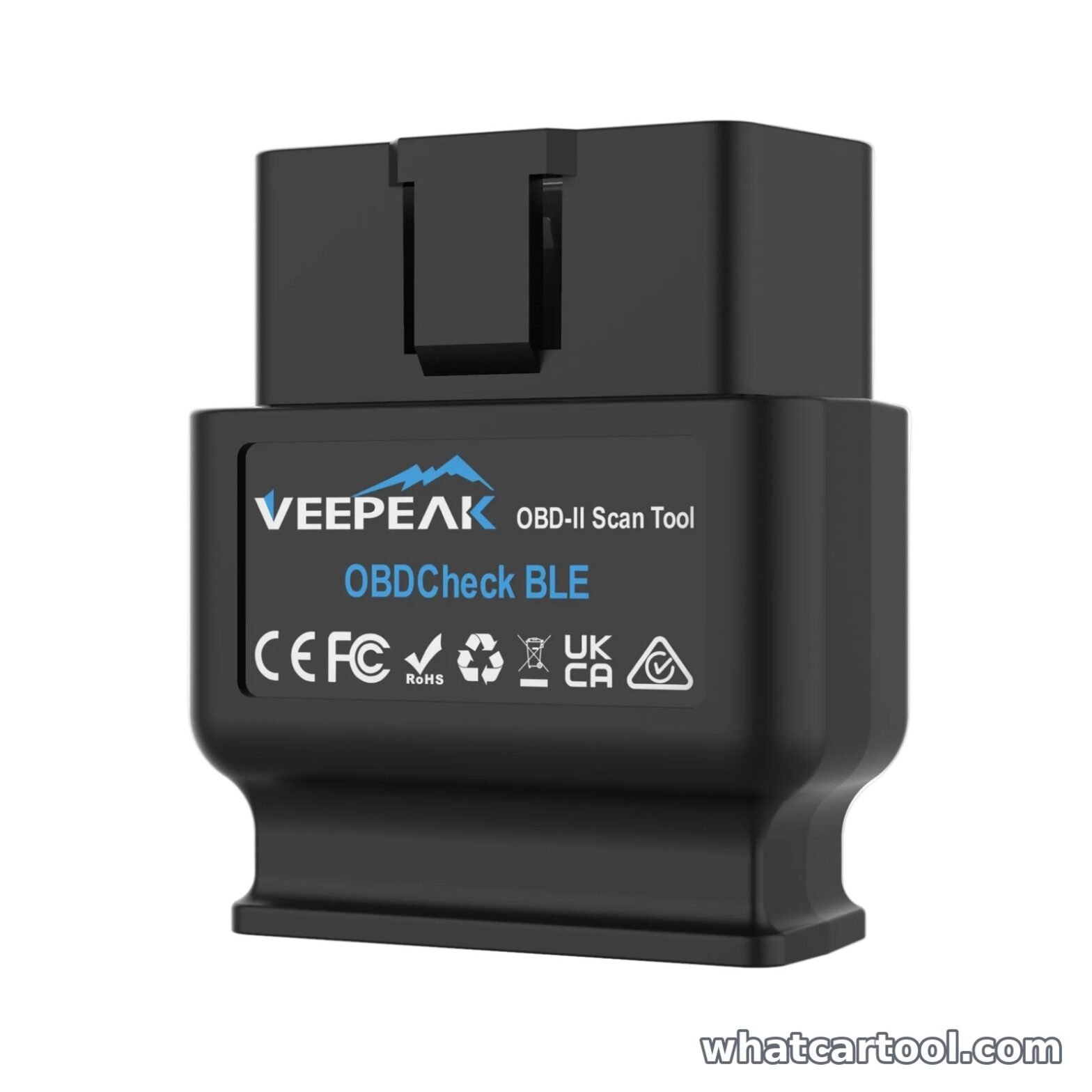 Veepeak OBDCheck BLE Bluetooth OBD2 scanner for iPhone and Android, front view
