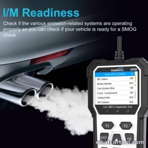 Veepeak VP59 I/M readiness test to check if a vehicle is ready for a smog check