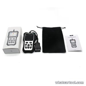 Veepeak VP59 OBD2 scanner package contents: scanner, box, carrying bag and user manual