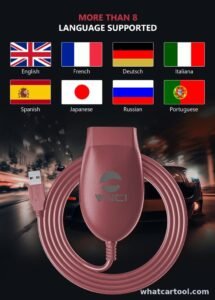 VNCI J2534 Nano works with diagnostic software in many languages