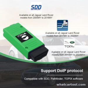 VNCI JLR DoIP works with JLR SDD, Pathfinder and TOPIx software