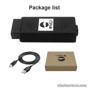 VNCI MDI2 package contents with interface, USB cable and box