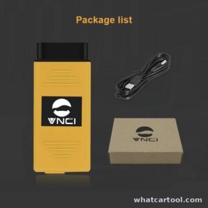 VNCI VDI3 package contents with interface, USB cable and box