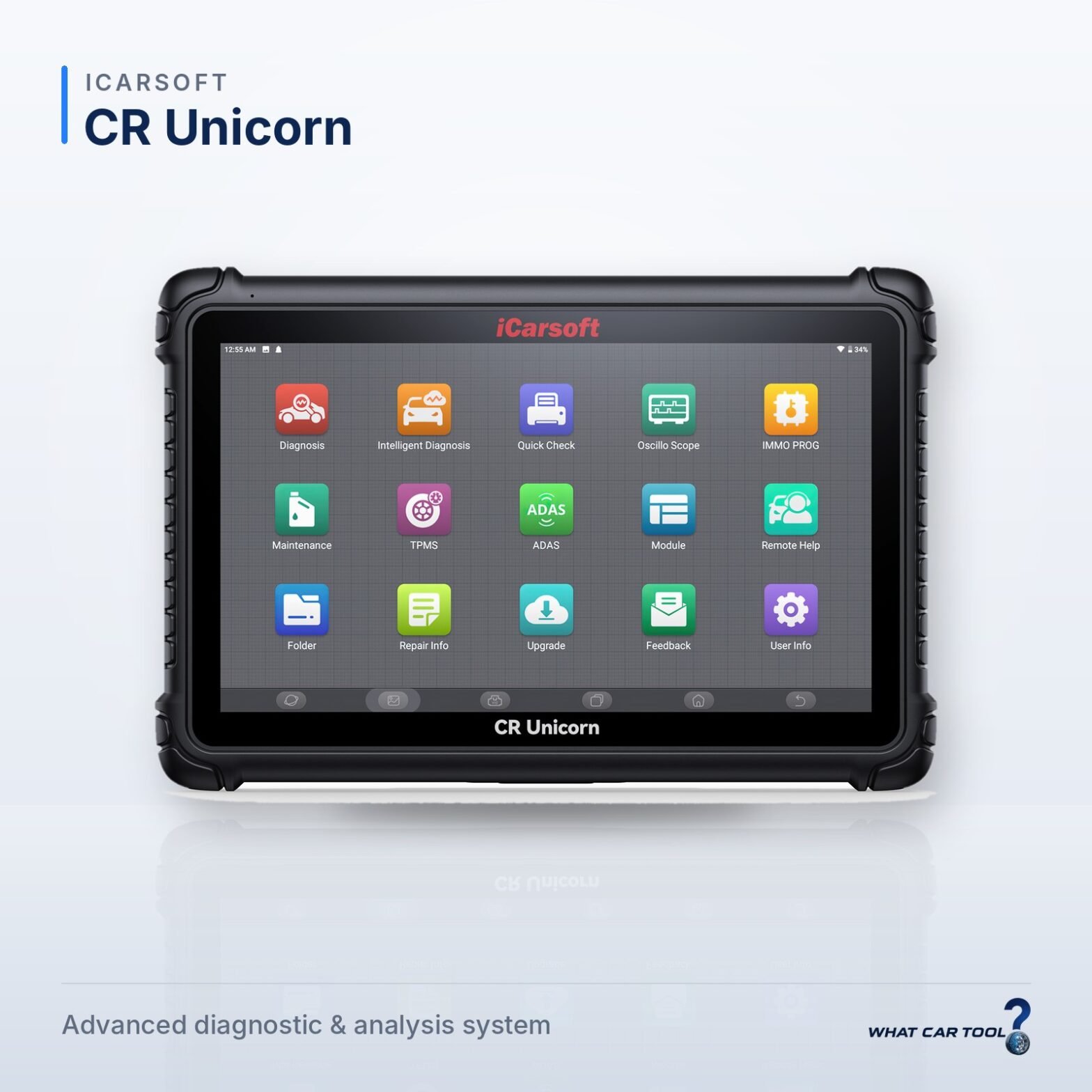 iCarsoft CR Unicorn – studio product shot on a light background
