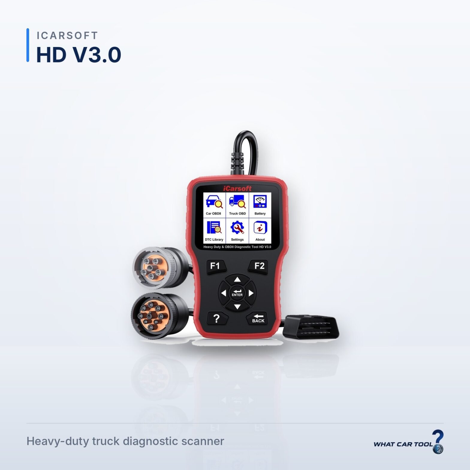 iCarsoft HD V3.0 – studio product shot on a light background