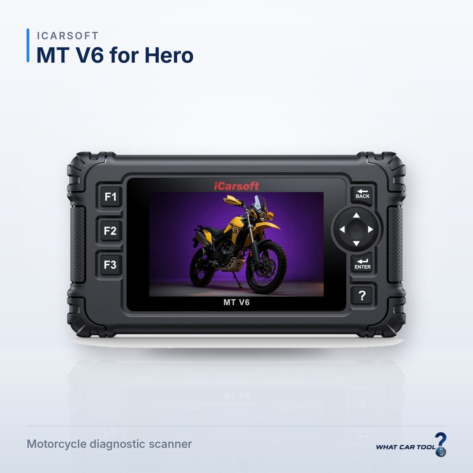 iCarsoft MT V6 for Hero – studio product shot on a light background