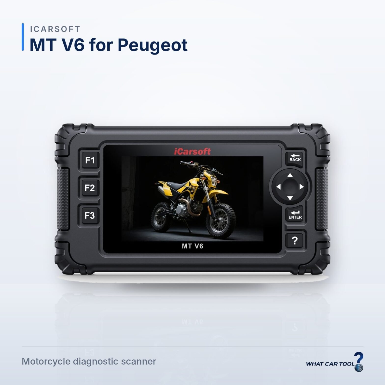 iCarsoft MT V6 for Peugeot – studio product shot on a light background