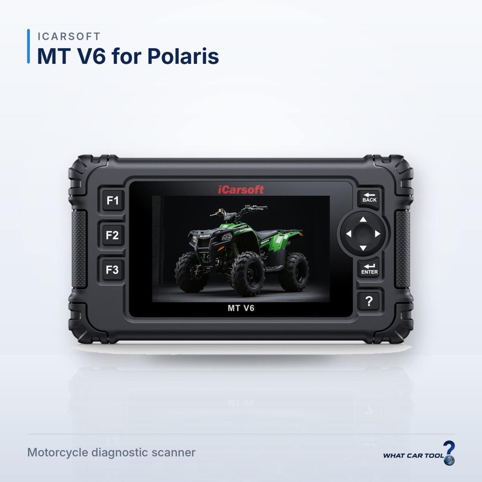 iCarsoft MT V6 for Polaris – studio product shot on a light background