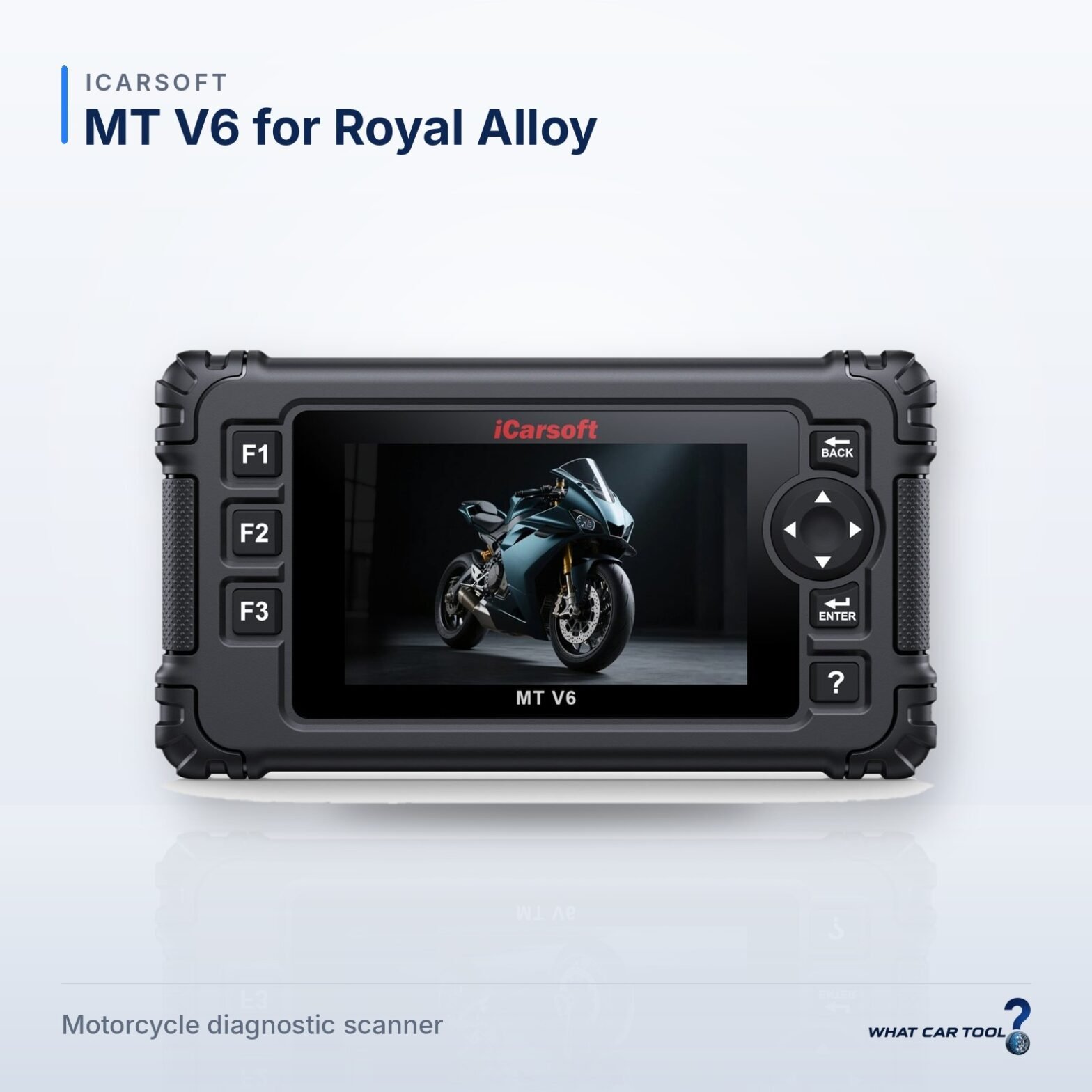 iCarsoft MT V6 for Royal Alloy – studio product shot on a light background