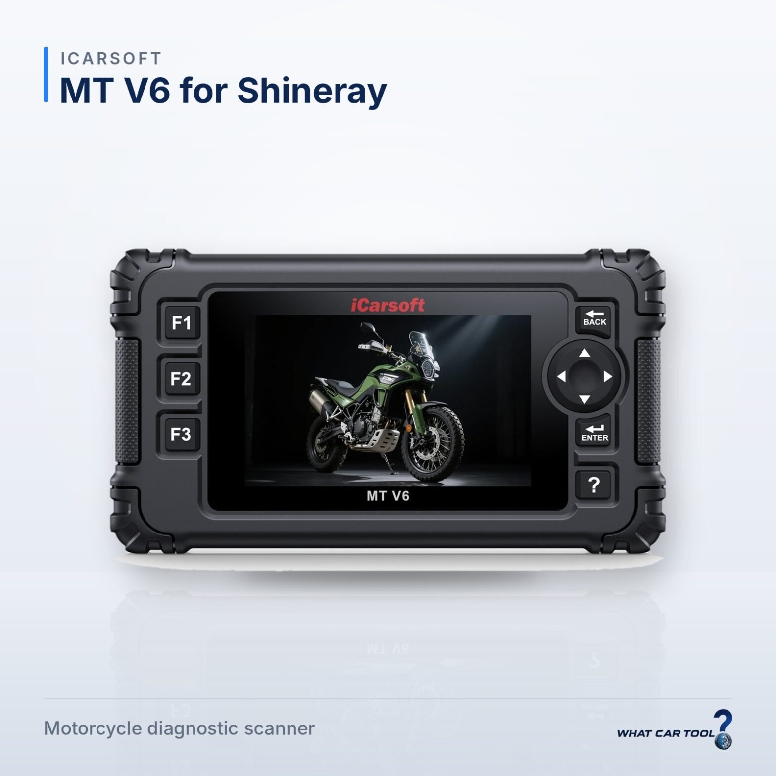 iCarsoft MT V6 for Shineray – studio product shot on a light background