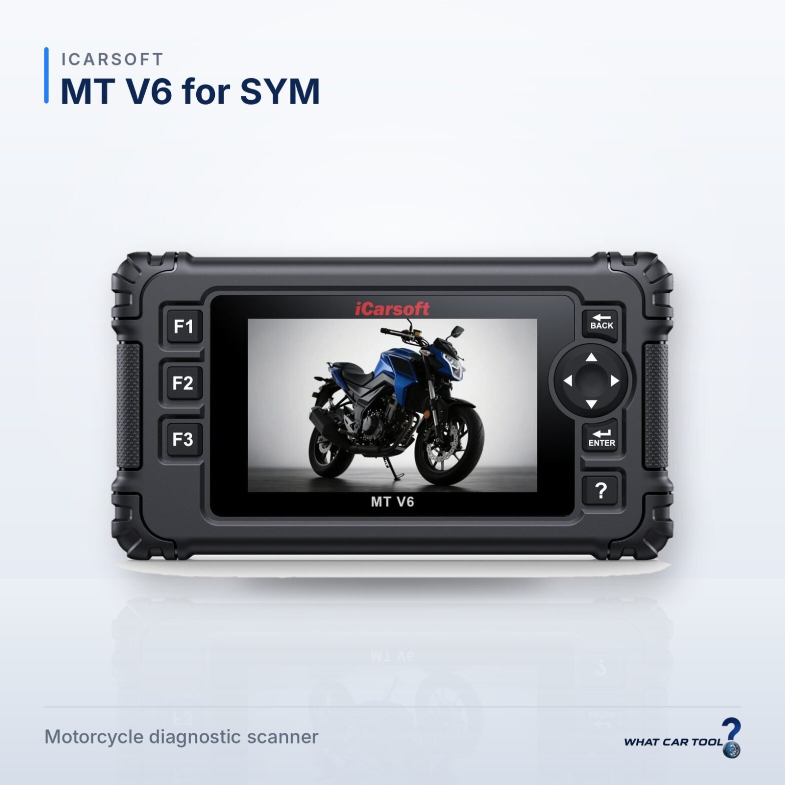 iCarsoft MT V6 for SYM – studio product shot on a light background