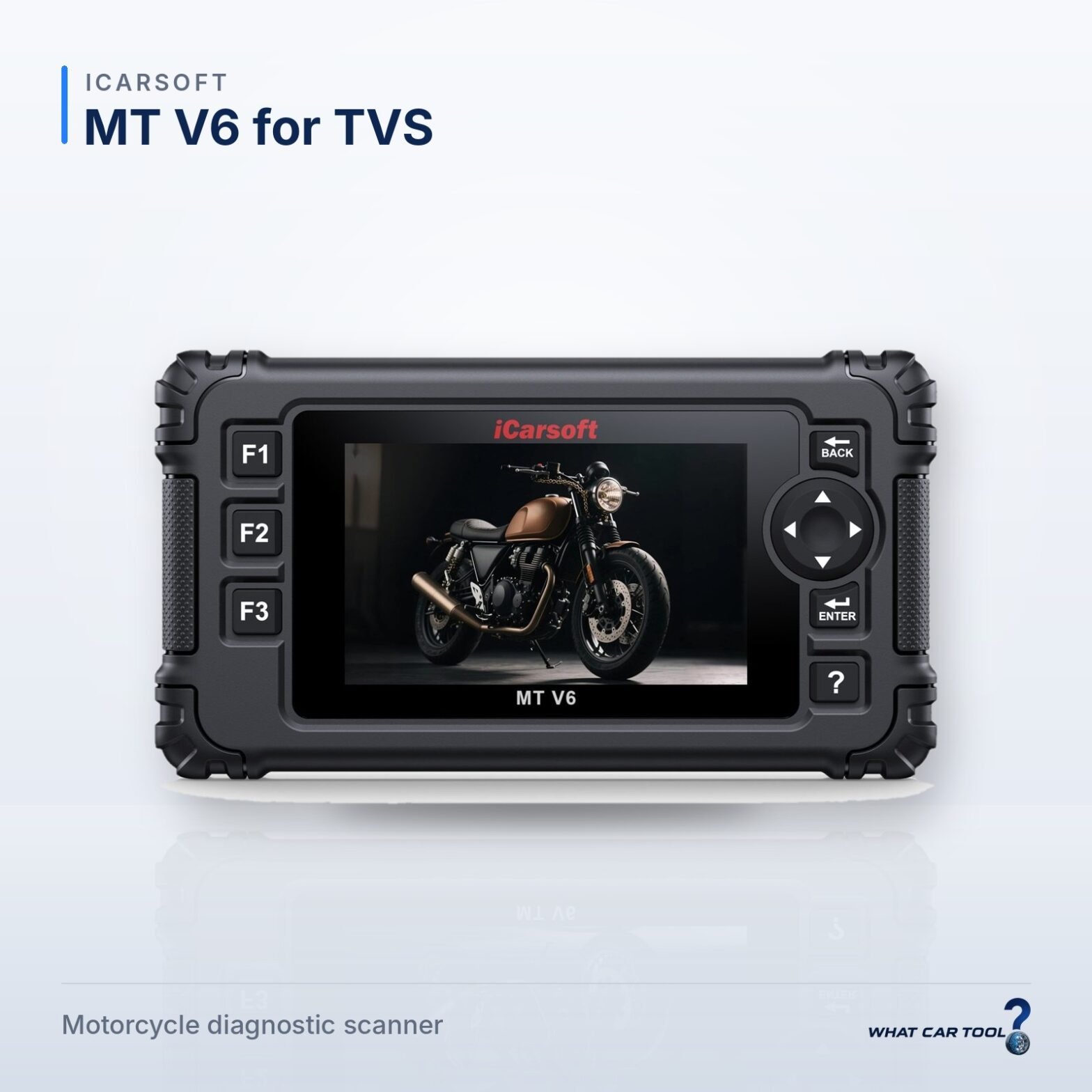 iCarsoft MT V6 for TVS – studio product shot on a light background