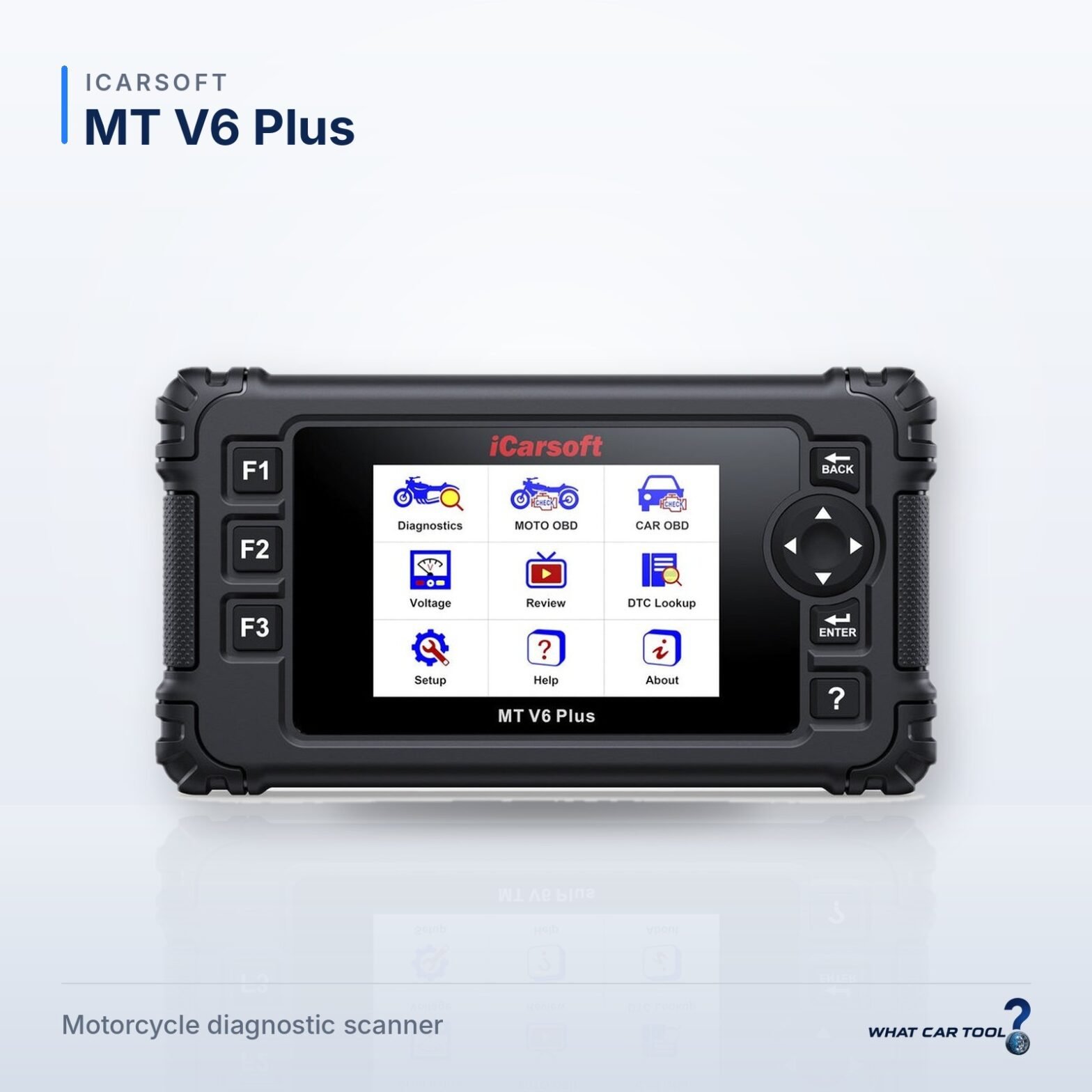 iCarsoft MT V6 Plus – studio product shot on a light background