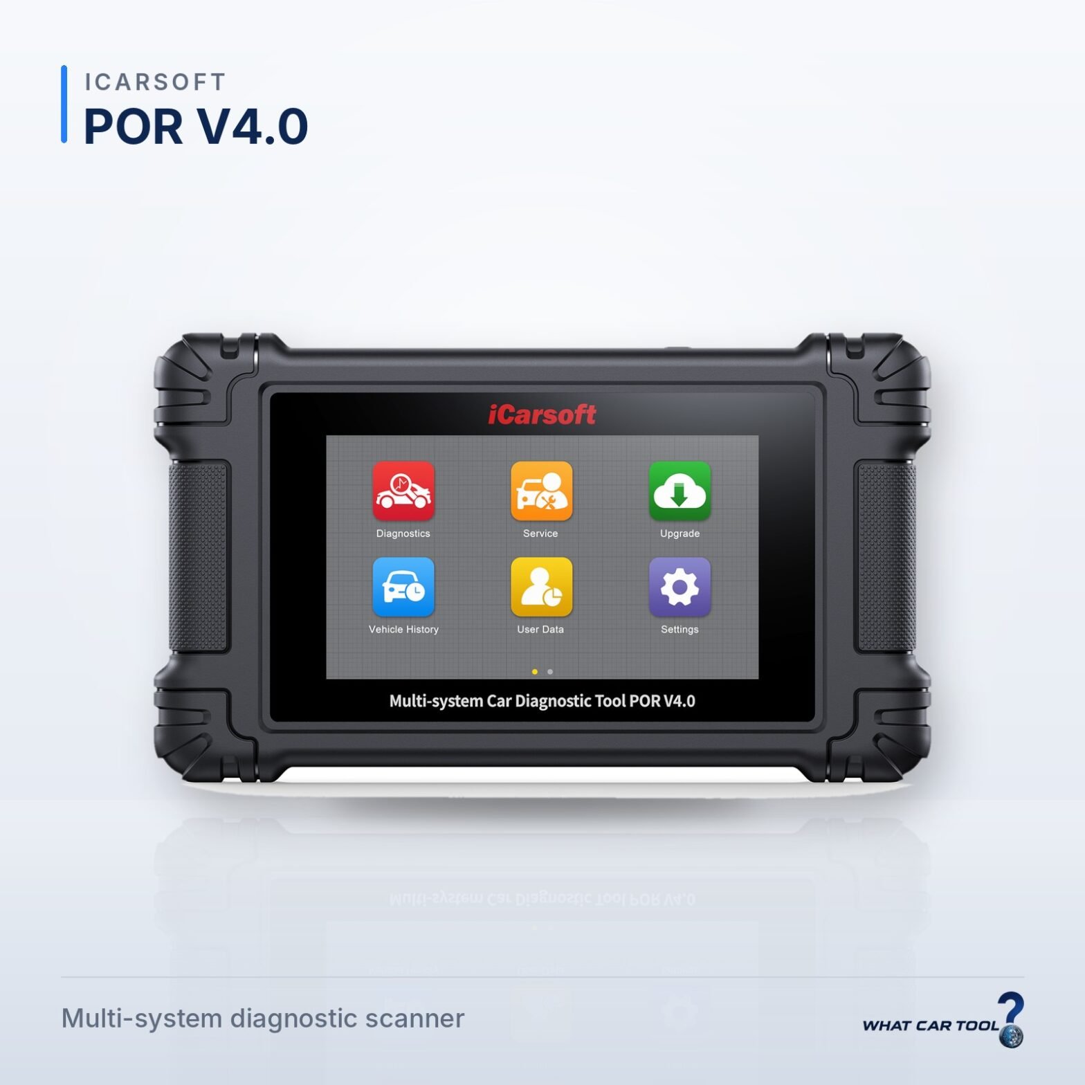 iCarsoft POR V4.0 – studio product shot on a light background